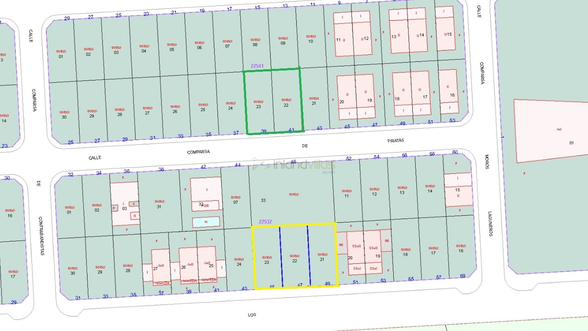 Large urban plot (choice of 2) in Salinas (near Sax) - Inland Villas Spain